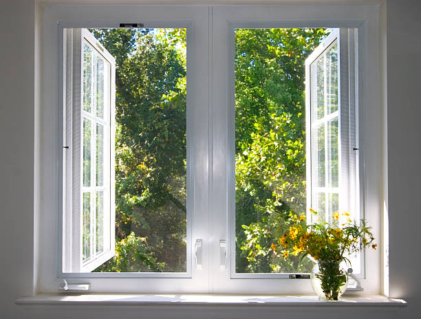Image of open household windows