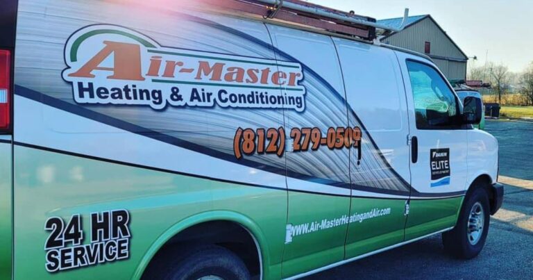 HVAC contractor van