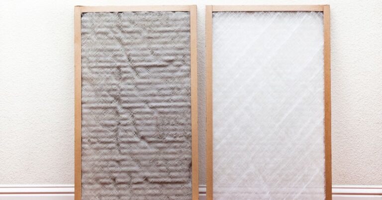dirty and clean air filters